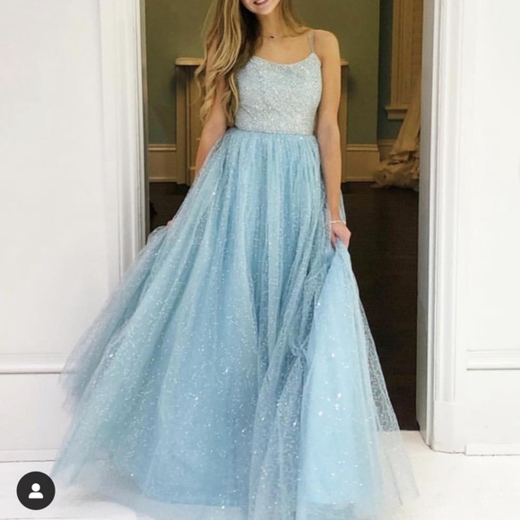 SHERRI HILL Ivory White Beaded Sequin Tulle Formal Dress Size 4 52913 - Picture 4 of 16